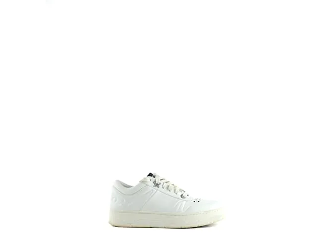 JIMMY CHOO Deportivas T.UE 37 Cuero Blanco 