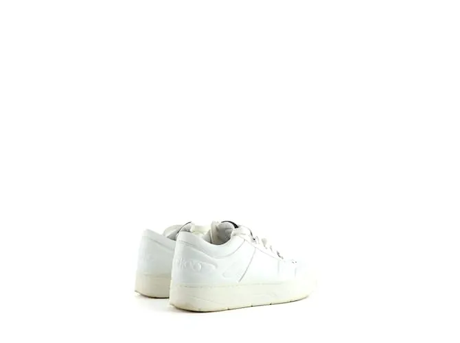 JIMMY CHOO Deportivas T.UE 37 Cuero Blanco 