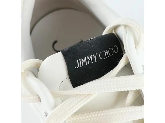 JIMMY CHOO Deportivas T.UE 37 Cuero Blanco 