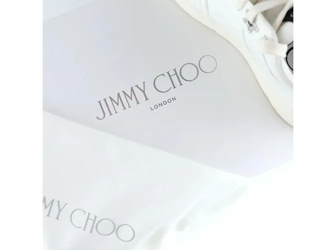 JIMMY CHOO Deportivas T.UE 37 Cuero Blanco 