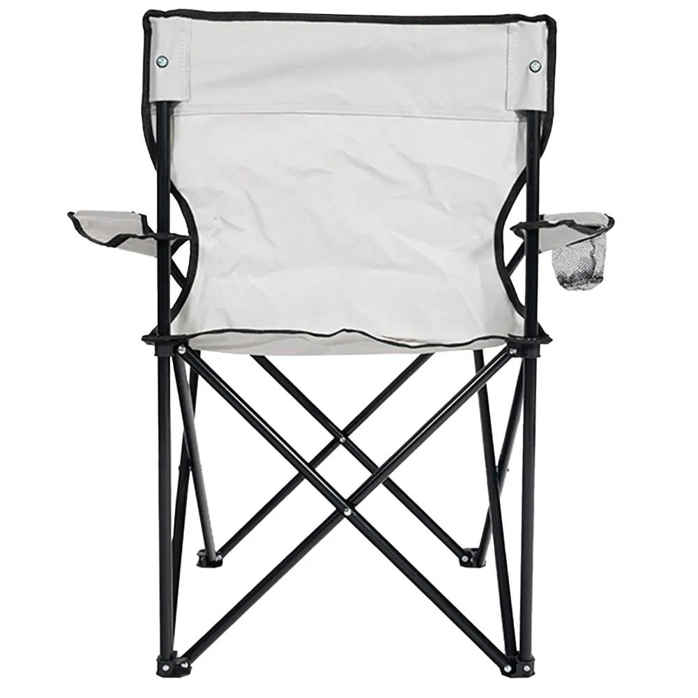 KIRKJUBØUR® "Njörd" Silla de camping gris