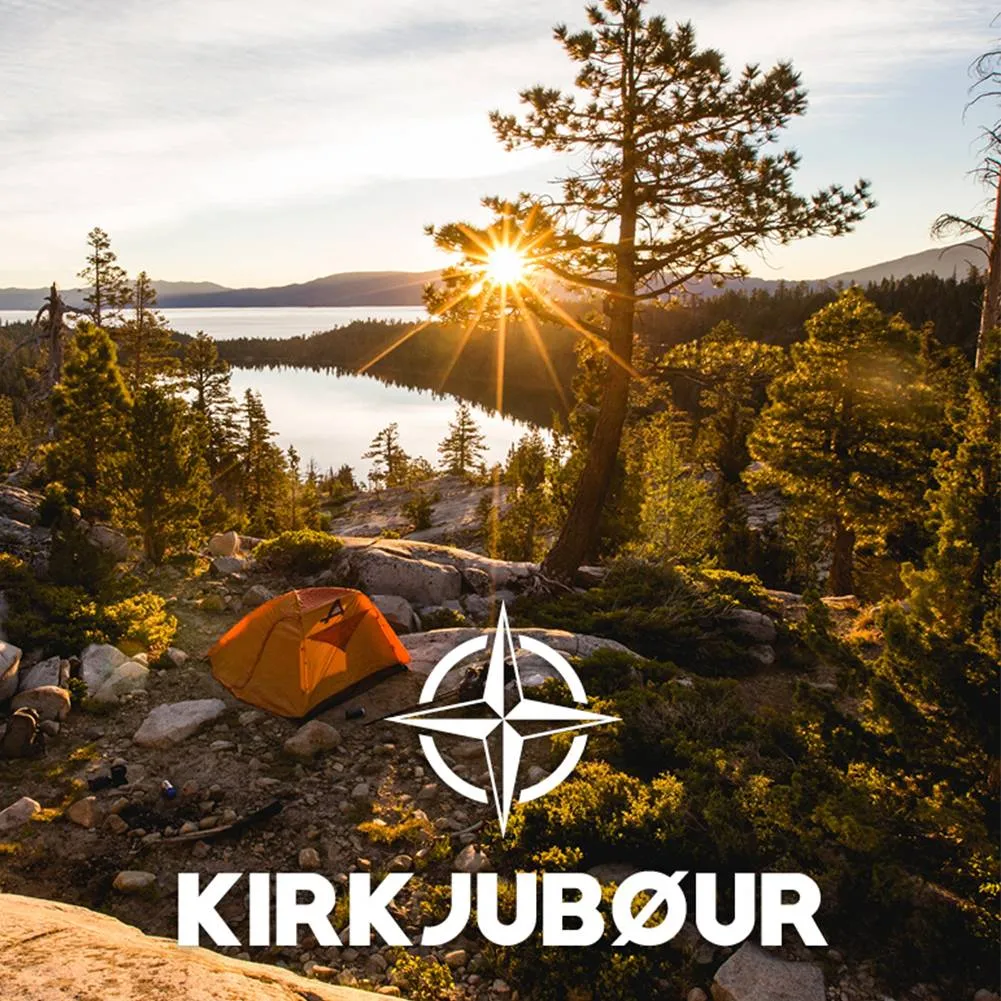 KIRKJUBØUR® "Vindr" 1 persona acampando Tienda de campaña gris oscuro