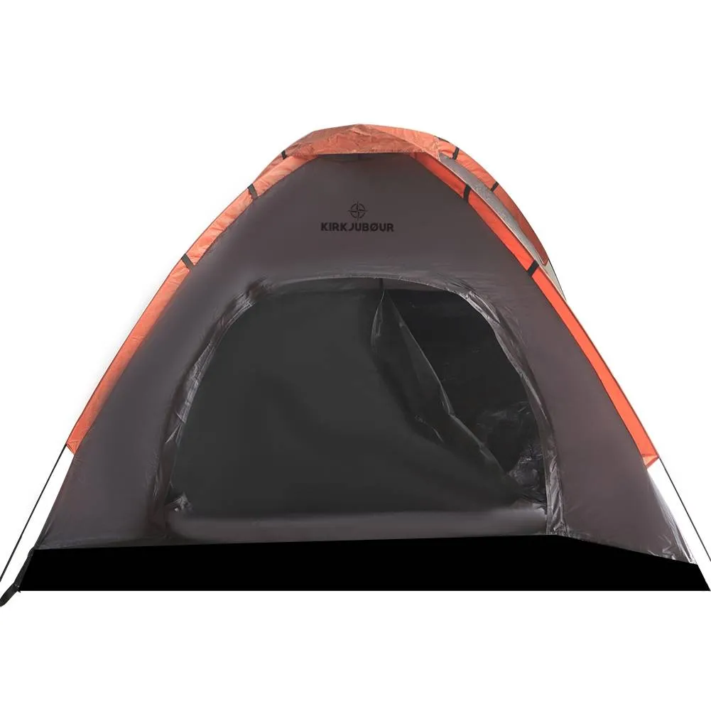 KIRKJUBØUR® "Vindr" Camping 2 personas Tienda de campaña gris oscuro