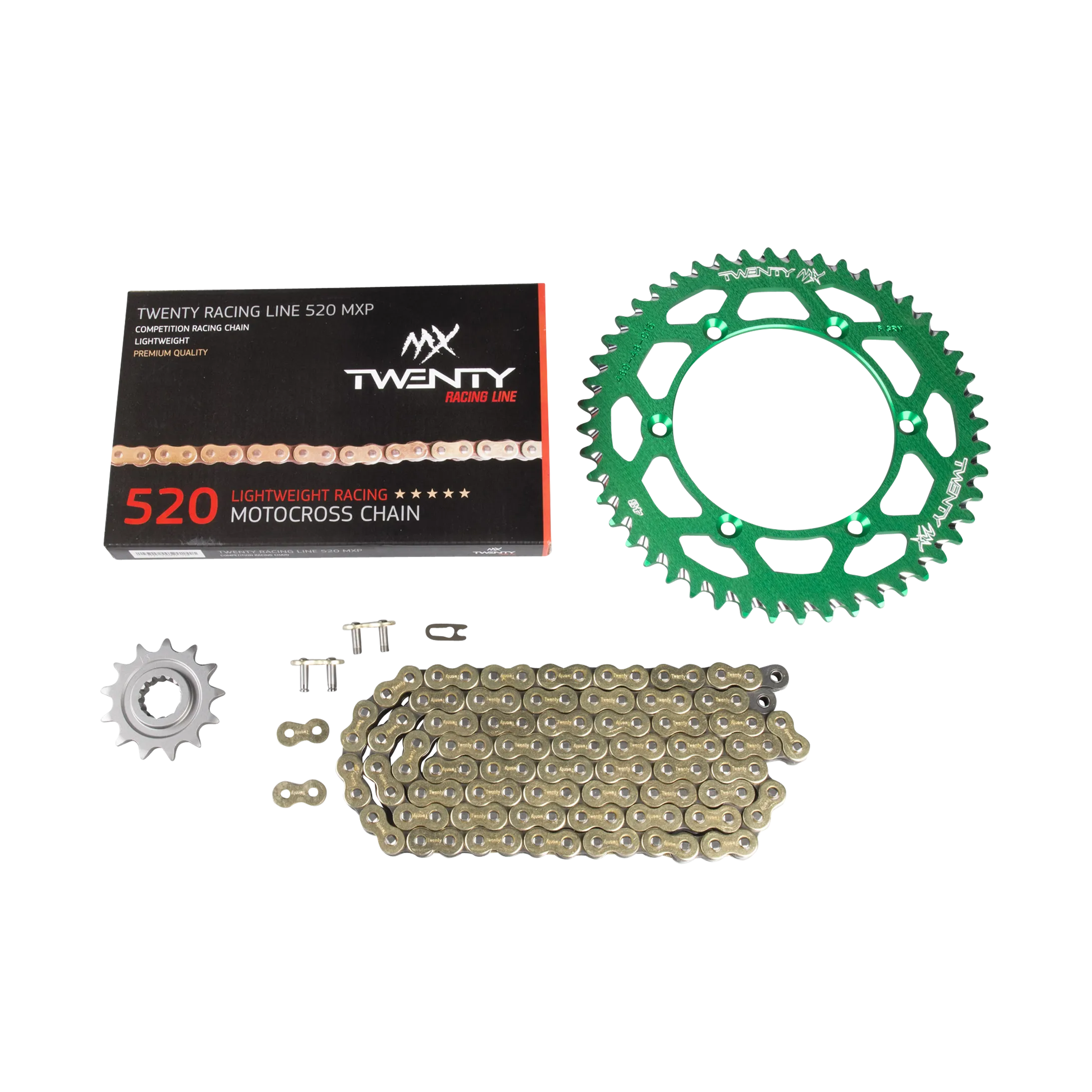 Kit de Transmisión Twenty Racing 520 MXP MX Verde