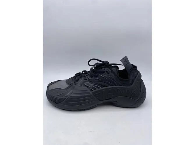 LANVIN Deportivas T.UE 42 poliéster Negro 