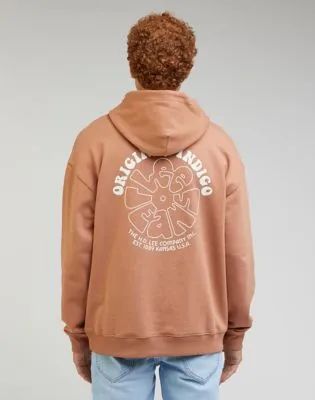 Lee Loose Print Hoodie