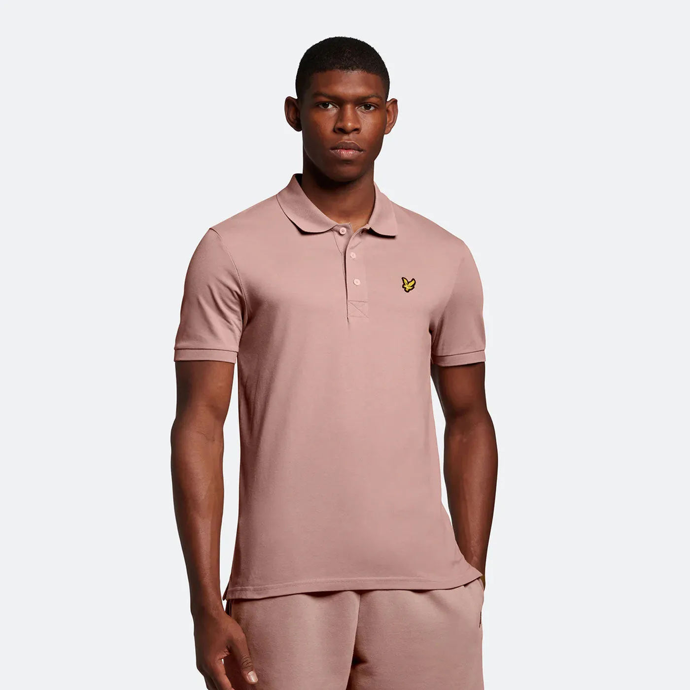 Lyle & Scott Plain Polo Shirt Hutton Pink