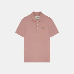 Lyle & Scott Plain Polo Shirt Hutton Pink