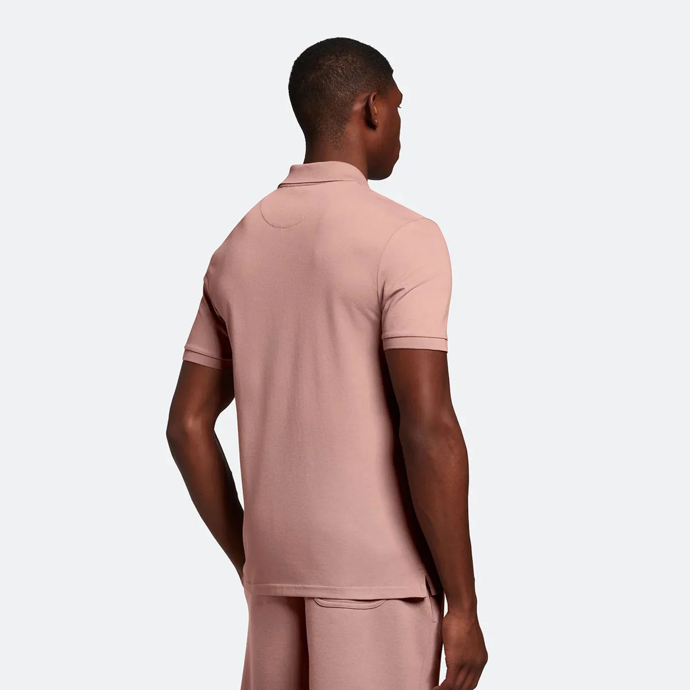 Lyle & Scott Plain Polo Shirt Hutton Pink