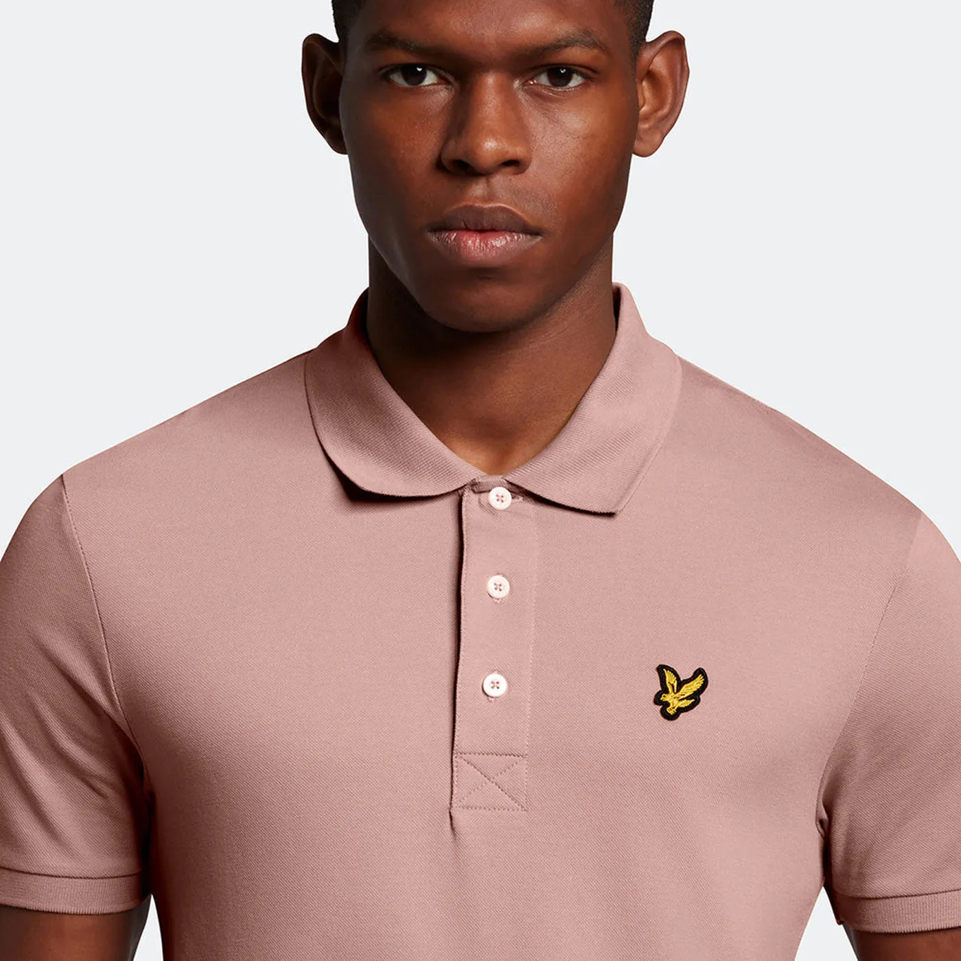 Lyle & Scott Plain Polo Shirt Hutton Pink