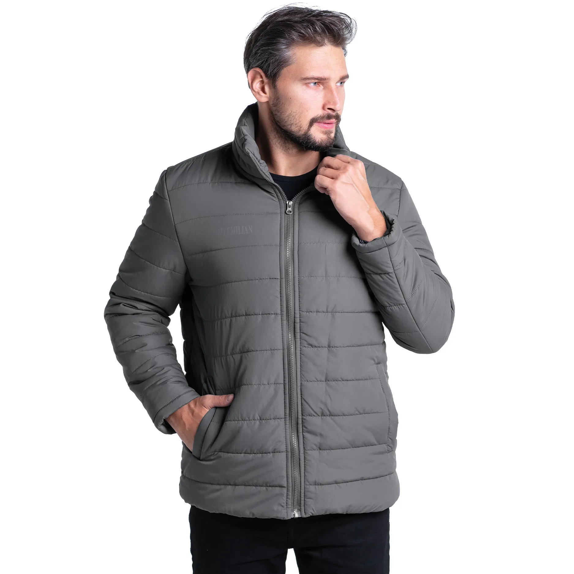 MONT EMILIAN "Tignes" Hombre Chaquetón gris