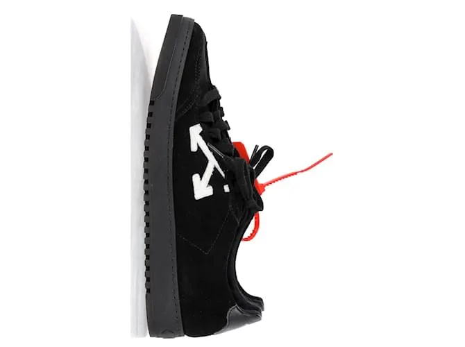 Off White Blanco roto bajo 2.0 Deportivas en Ante Negro 