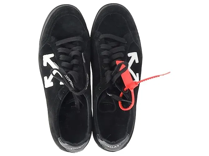 Off White Blanco roto bajo 2.0 Deportivas en Ante Negro 