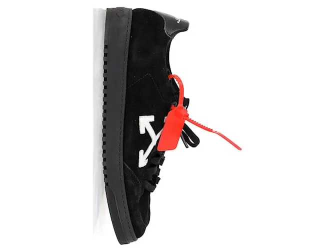 Off White Blanco roto bajo 2.0 Deportivas en Ante Negro 