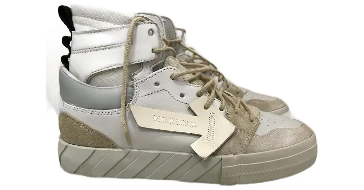 Off White OFF-WHITE Deportivas T.UE 38 cuero Beige 