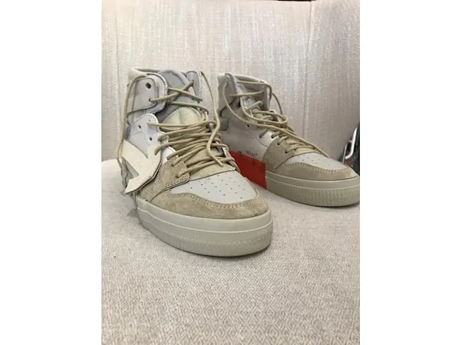 Off White OFF-WHITE Deportivas T.UE 38 cuero Beige 