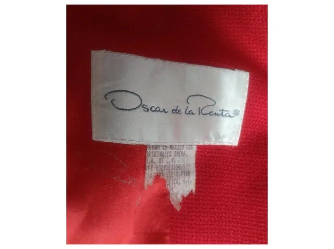 Oscar de la Renta Americana o chaqueta vintage en rojo fuego Roja 