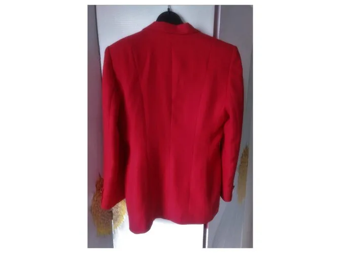 Oscar de la Renta Americana o chaqueta vintage en rojo fuego Roja 