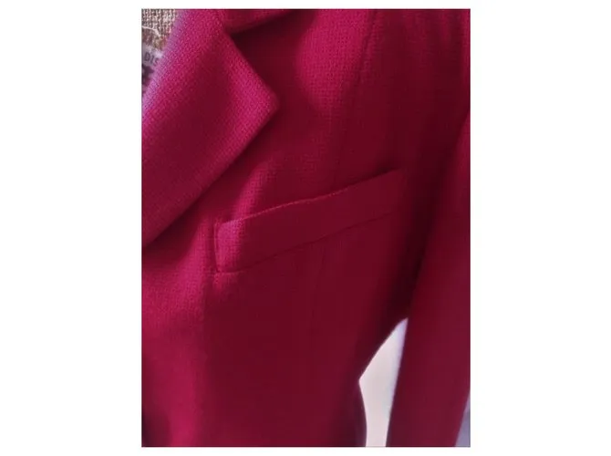 Oscar de la Renta Americana o chaqueta vintage en rojo fuego Roja 