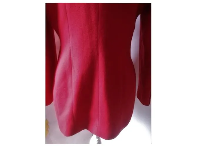 Oscar de la Renta Americana o chaqueta vintage en rojo fuego Roja 