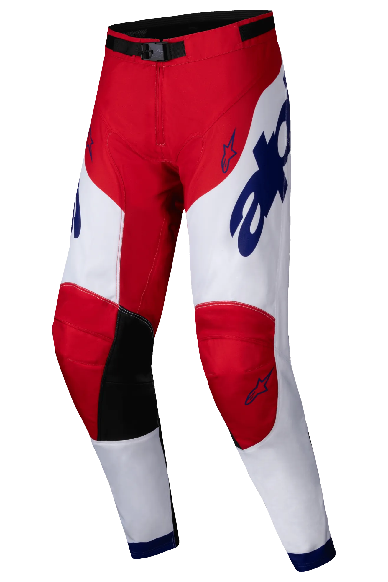 Pantalones de Cross Alpinestars Racer Veil Rojo Intenso-Blanco