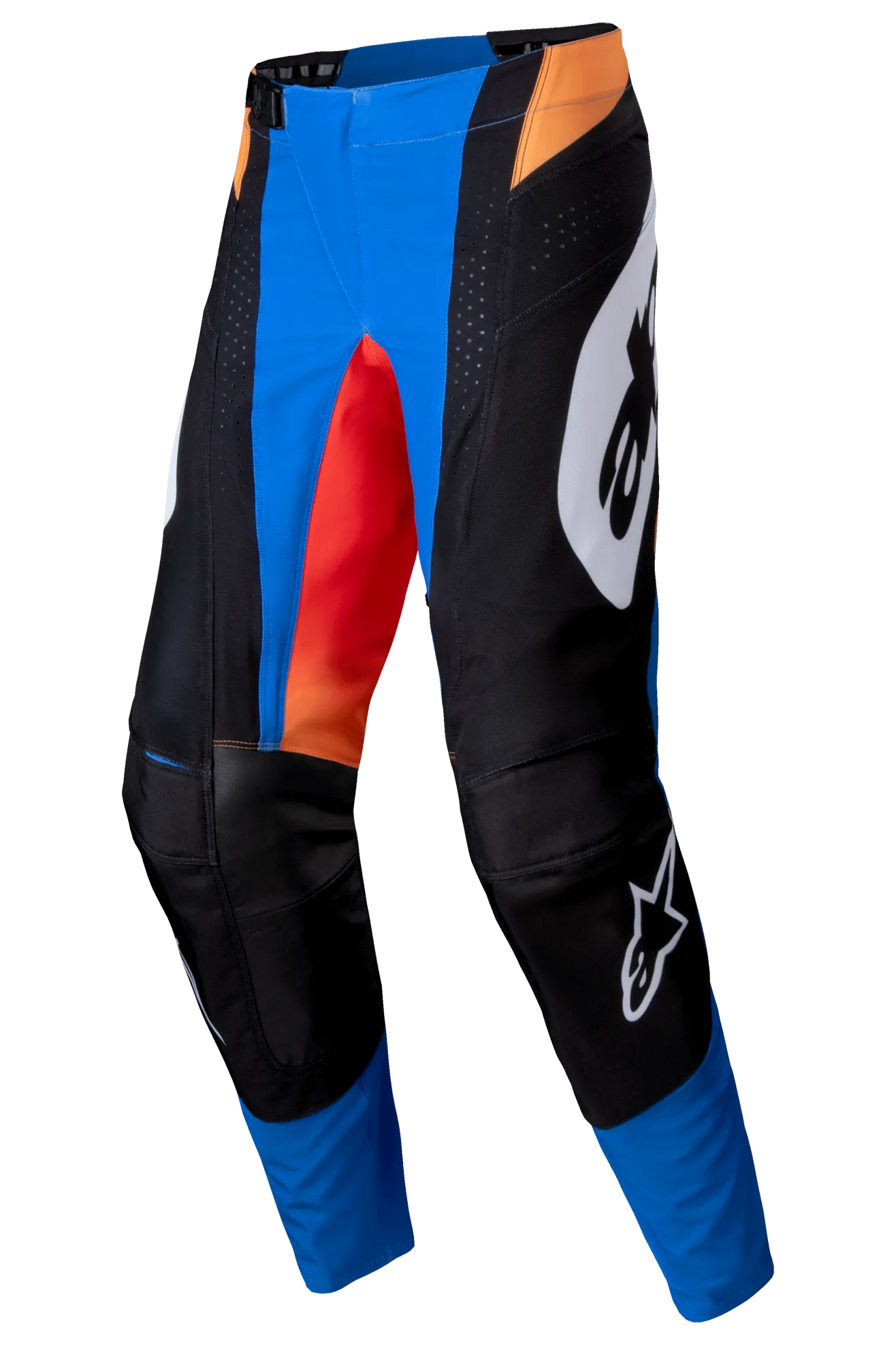 Pantalones de Cross Alpinestars Techstar Melt Naranja-Azul