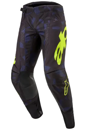 Pantalones de Cross Alpinestars Techstar Rantera Negro-Azul Marino-Amarillo Fluo