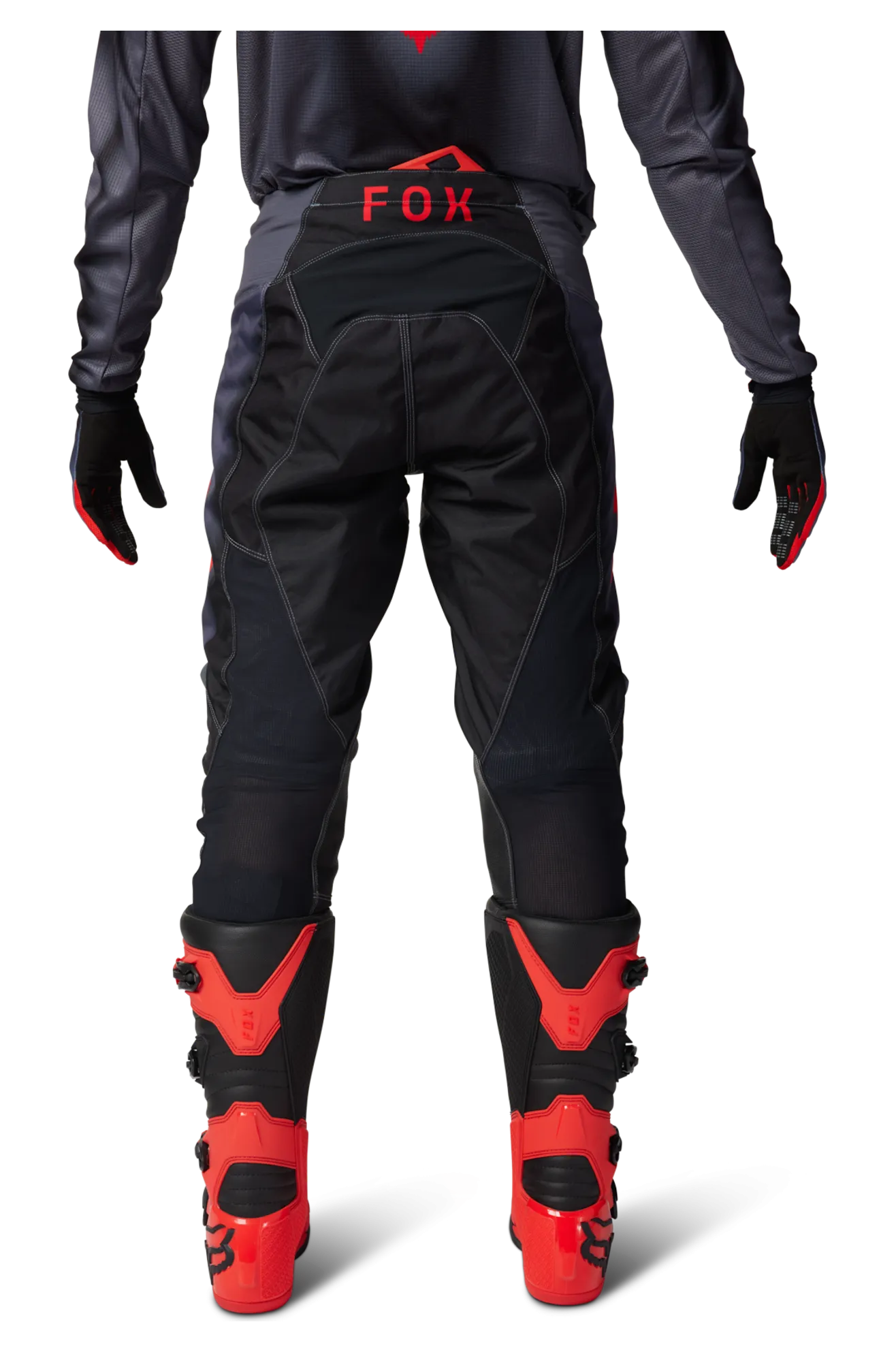 Pantalones de Cross FOX 180 Atlas Gris-Rojo