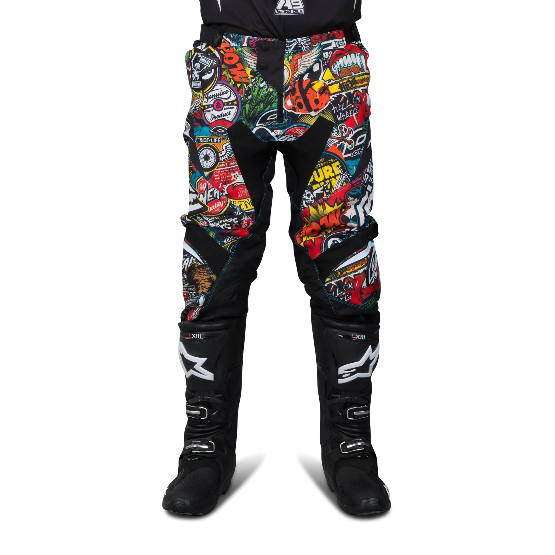 Pantalones de Cross O'Neal Mayhem Lite Crank Negro-Multi