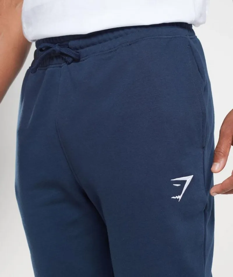 Pantalones Gymshark Crest Joggers Azul Marino | 486709-CVO