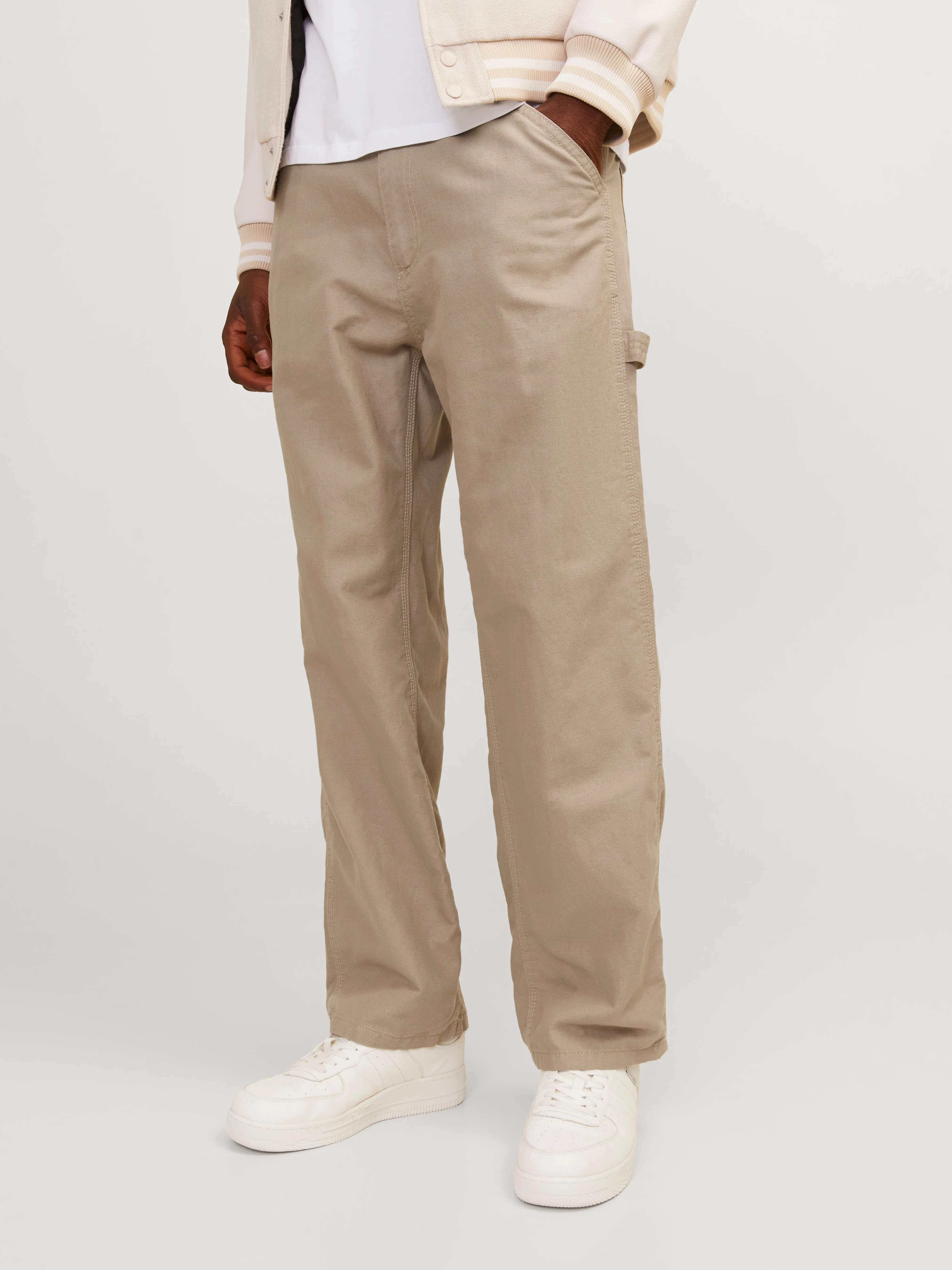 Pantalones worker Corte loose | Beige | Jack & Jones®