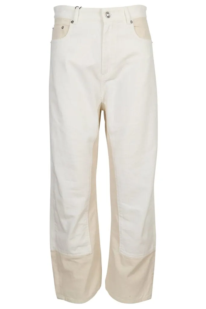 Pantalón blanco combinado mix