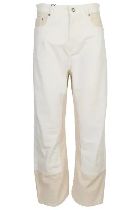 Pantalón blanco combinado mix