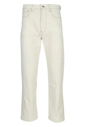 Pantalón vaquero blanco con logo k