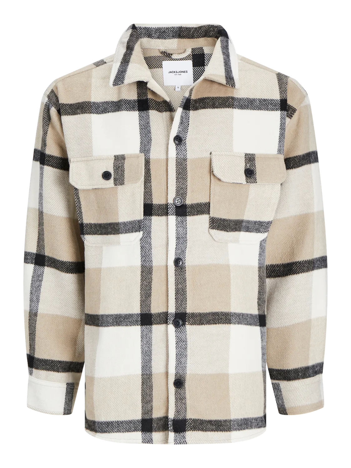 Plus Sobrecamisa Corte relaxed | Beige | Jack & Jones®