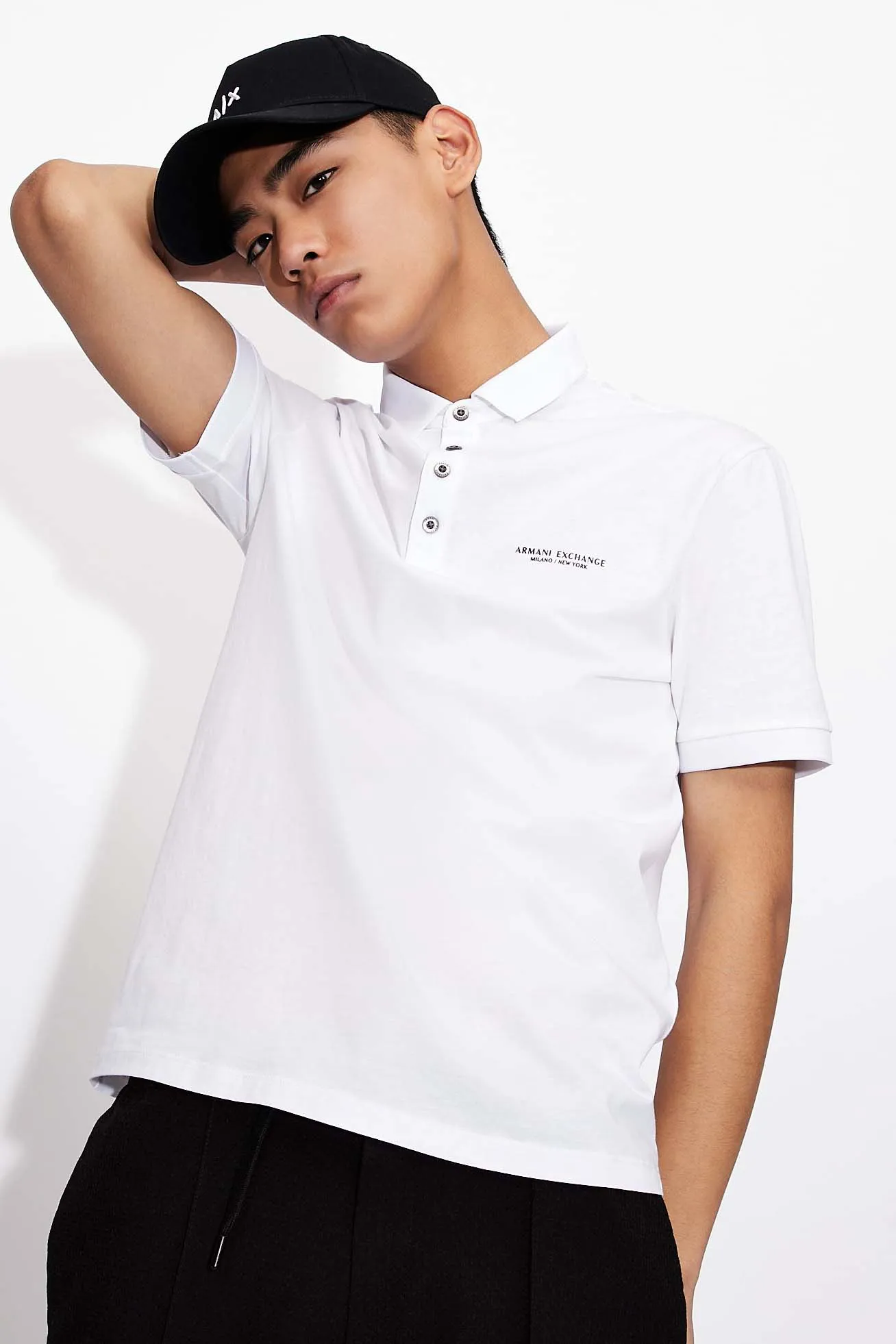 Polo Men White Armani Exchange