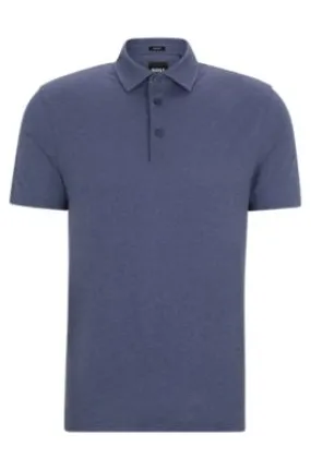 Polo slim fit con cuello a rayas