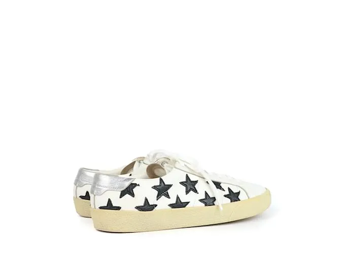 SAINT LAURENT Deportivas T.UE 38.5 Cuero Blanco 