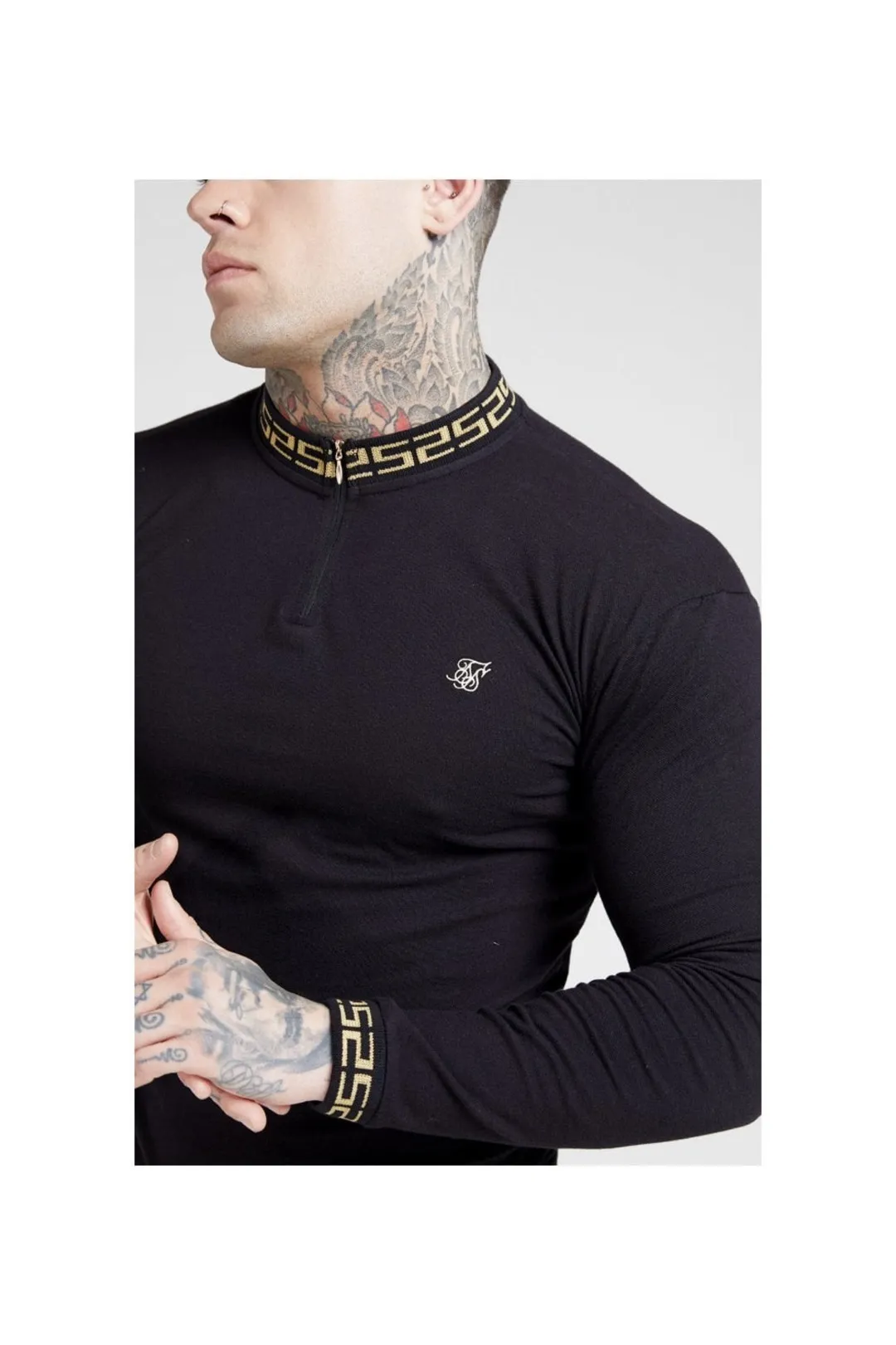 SIKSILK Polo manga larga 