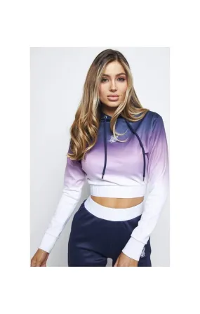 SIKSILK Sudadera Violet Fade color degradado violeta con azul