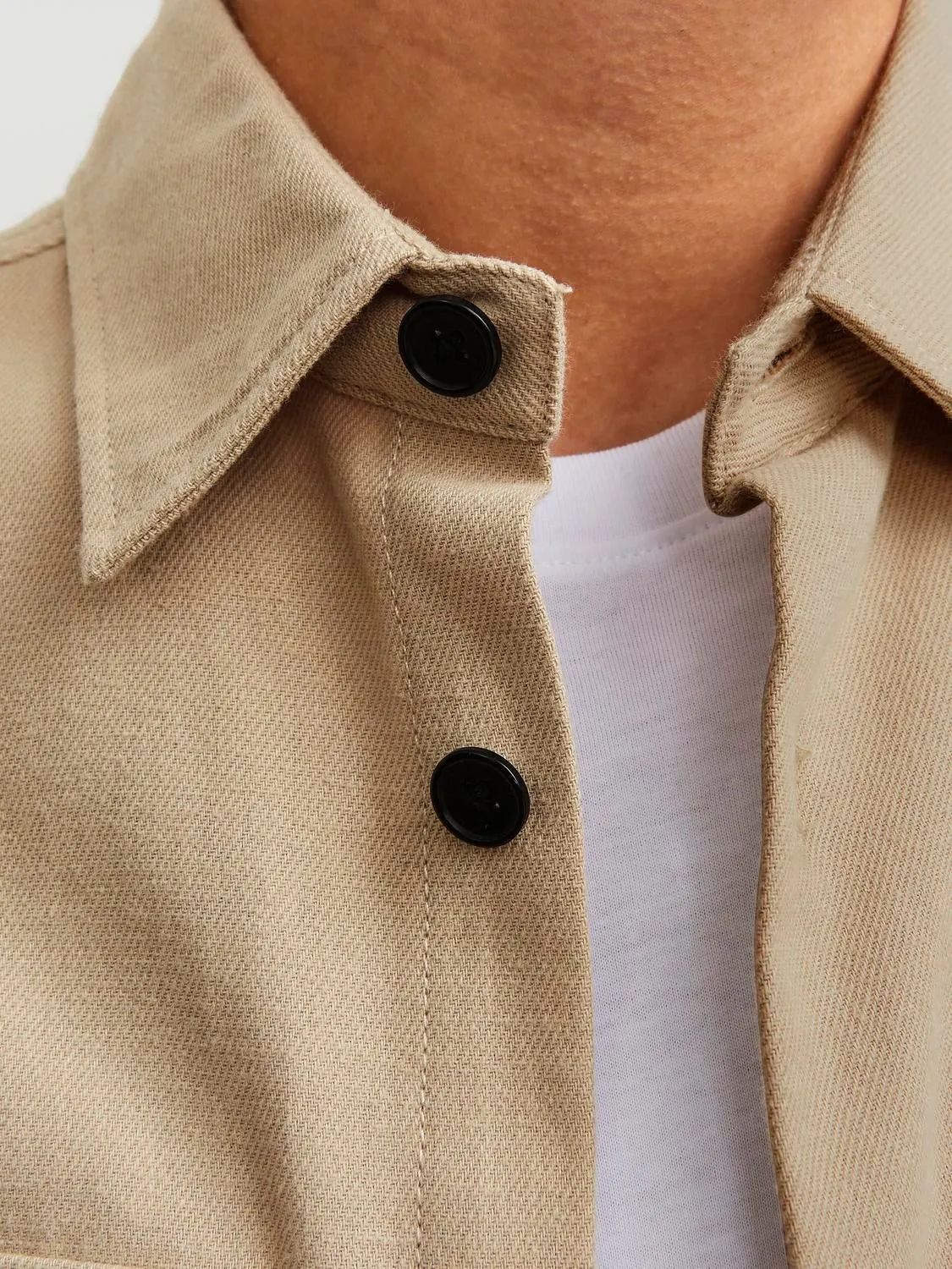 Sobrecamisa Corte comfort | Beige | Jack & Jones®