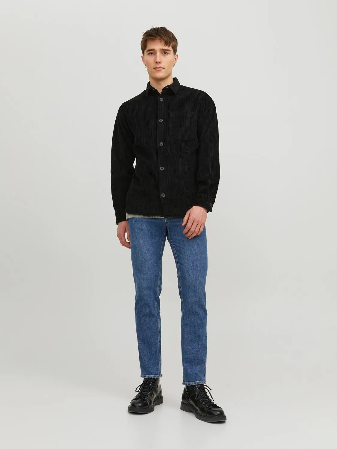 Sobrecamisa Corte comfort | Negro | Jack & Jones®