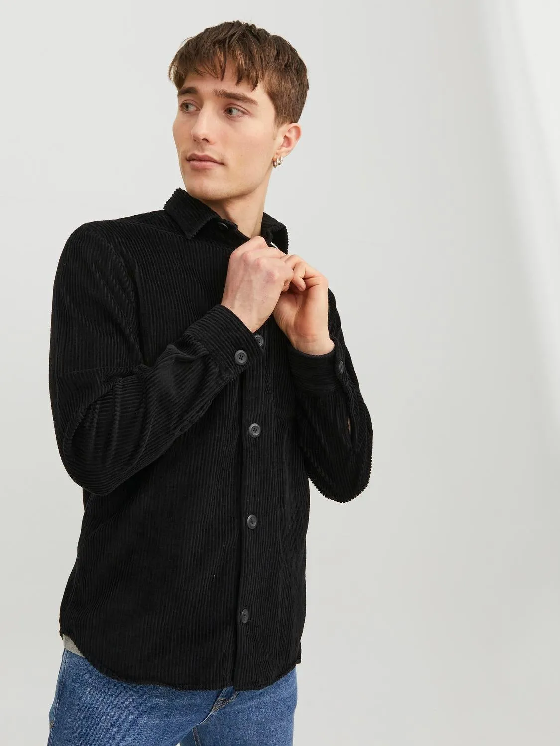 Sobrecamisa Corte comfort | Negro | Jack & Jones®