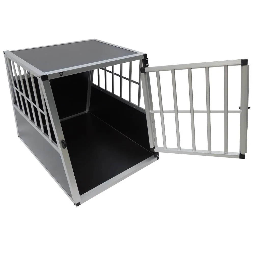 SPOCADO "Villa" Caja de transporte para perros 91 x 69 x 65 cm negro/gris