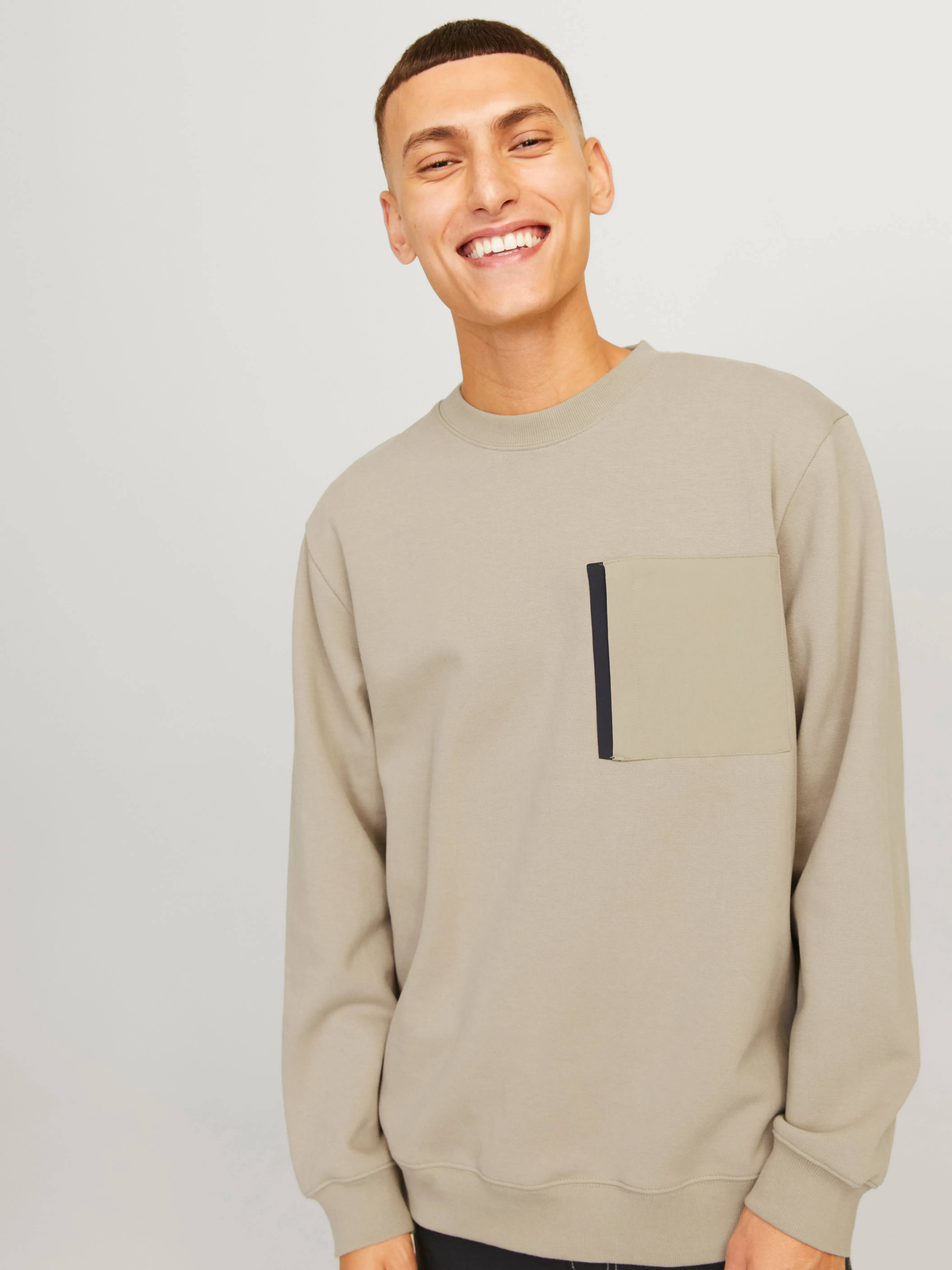 Sudadera Liso | Beige | Jack & Jones®