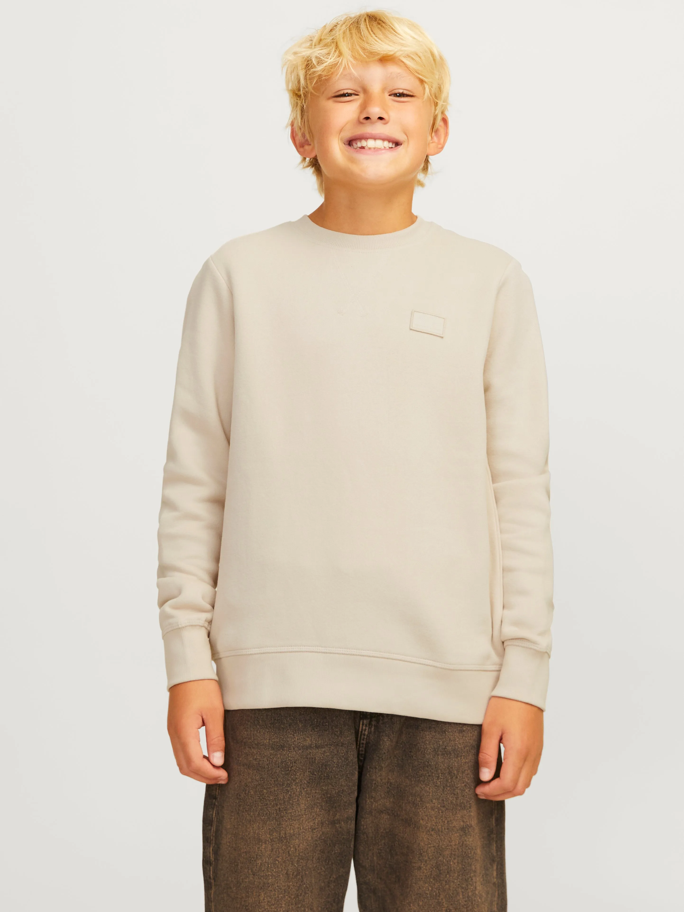 Sudadera Liso Junior | Beige | Jack & Jones®