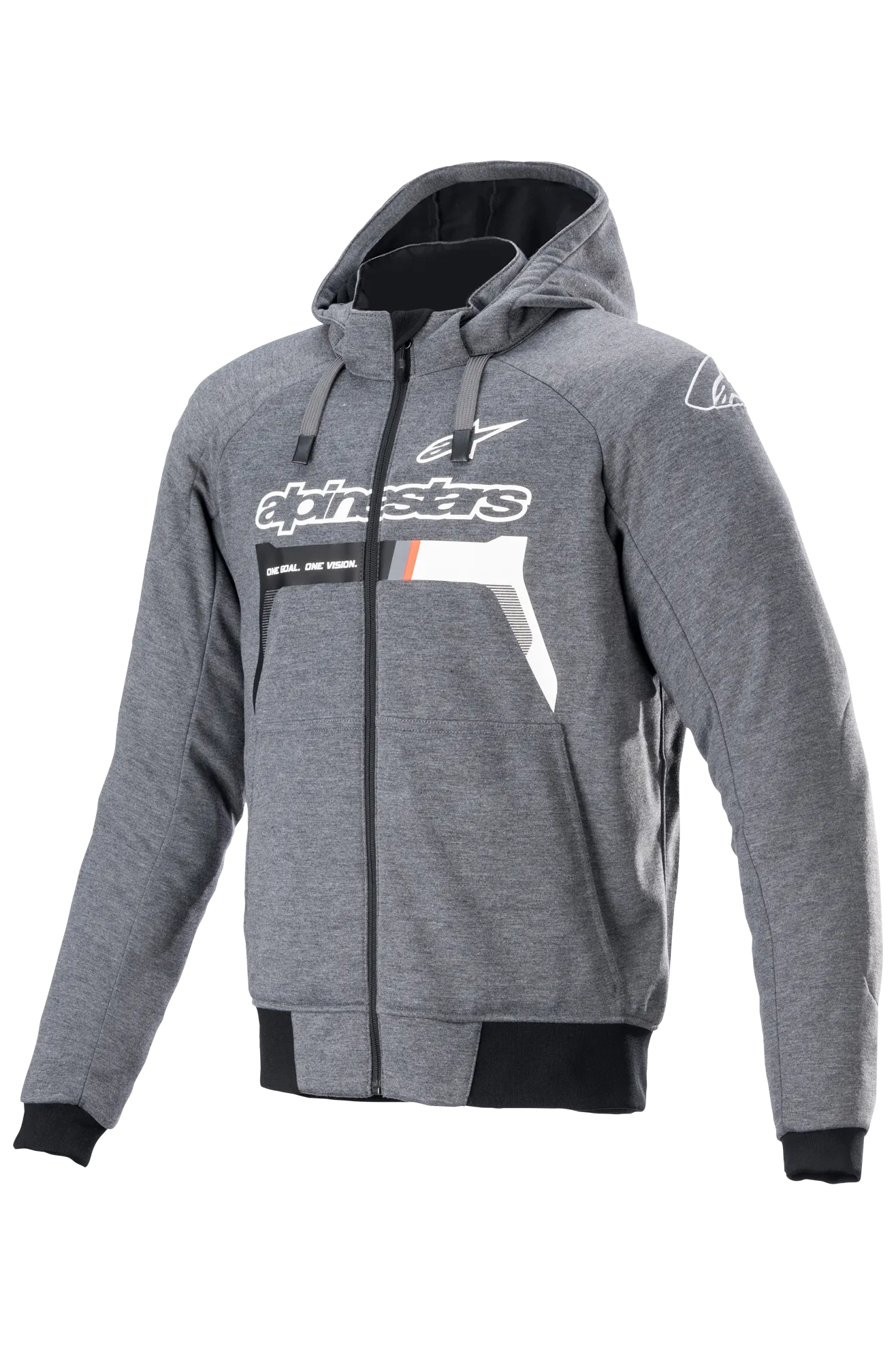 Sudadera para Moto Alpinestars Chrome Ignition Gris-Blanco 