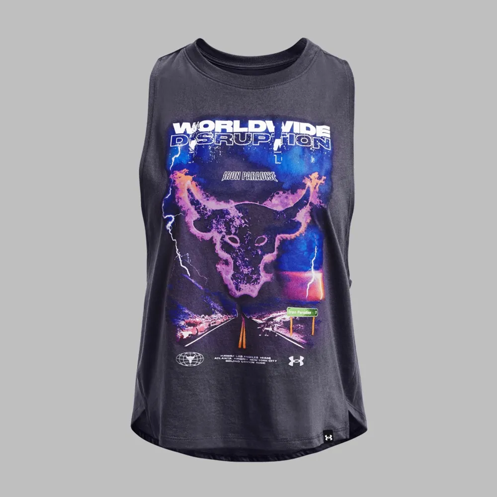 Tank Under Armour Project Rock Worldwide Mujer