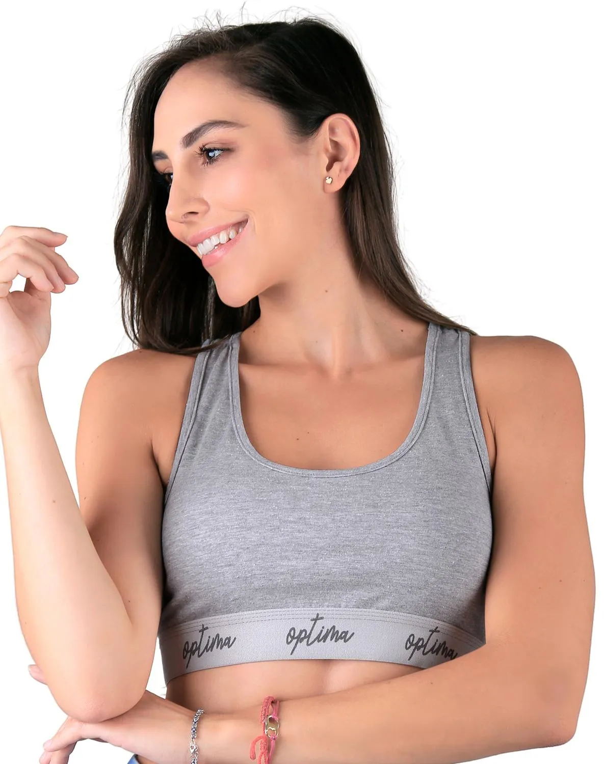 Top Mujer Básico Gris Optima 56503813