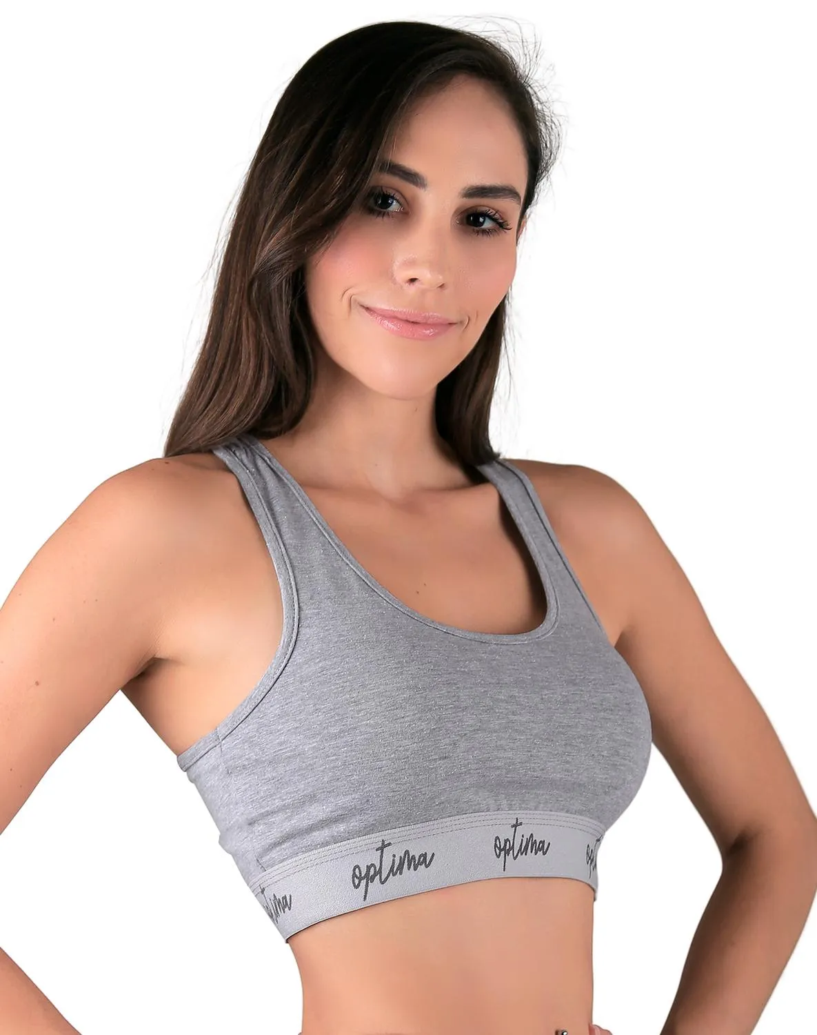 Top Mujer Básico Gris Optima 56503813